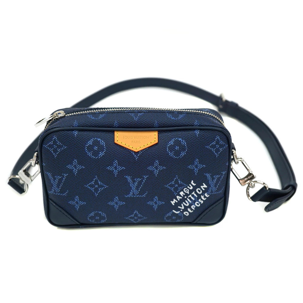 Louis Vuitton Trocadero Wearable Wallet Monogram Heritage Ocean Blue